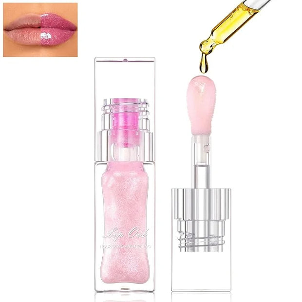 Magic Color Changing Lip Oil, Temperature Color Change Lip Gloss, Moisturizing Lip Tint Oil, Non Sticky, Long Lasting, Tra...