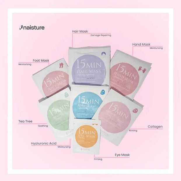 15 Min Pamper Me Kit & Papaya Moisture Cleanser (8pc): Ultimate Glow Korean Sheet Mask and Gentle Cleanser Set for Brighte...