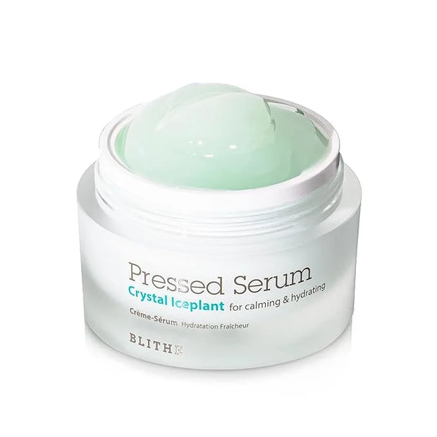 BLITHE Pressed Serum Crystal Iceplant Face Moisturizing Gel - Kbeauty Best Skin Cream for Dry Skin, Korean Serum for Combi...