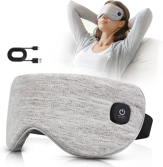 Heated Eye Mask Cordless, Warm Eye Compress for Dry Eyes Stye Blepharitis Chalazion MGD Eye Treatment, Heat Therapy to Unc...