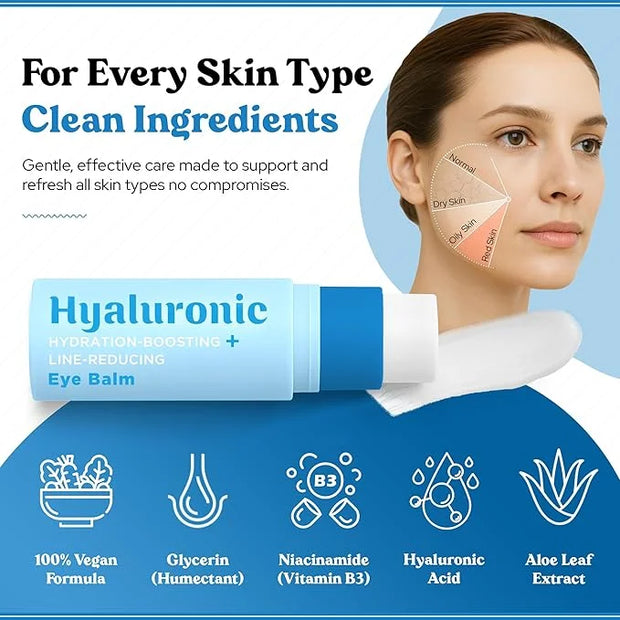 BellaBLISS Hyaluronic Eye Balm Reduces Anti-Aging Dryness and Fine lines, Hydrating - under eye cream - Made in korea 0.35...