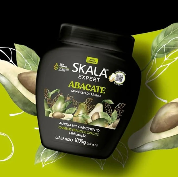 SKALA Avocado Hair Cream Hair Treatment Conditioning (1000g) - Imported from Brazil - Product Image