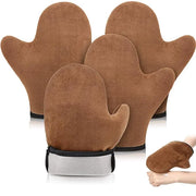 4 Packs Self Tanning Mitt Applicators Sunless Tanning Mittens Double Sided Self Tanning Gloves Reusable Tanner Applicator ...