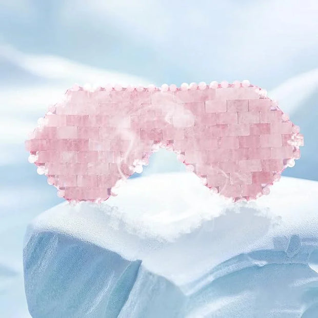gemshan Rose Quartz Eye Mask & Amethyst Eye Mask Eliminate Wrinkles Puffiness Headache and Migraine Relief Mask - Product ...
