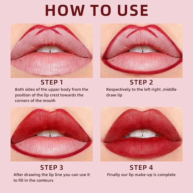 Lip Stain Marker, Matte Natural Nude Brown Liquid Hydrating