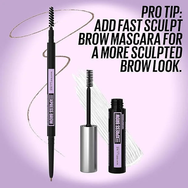 Maybelline Brow Ultra Slim Defining Eyebrow Makeup Mechanical Pencil With 1.55 MM Tip And Blending Spoolie For Precisely D...