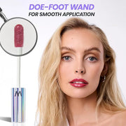 Wonderskin WONDER BLADING Top Gloss - Red Glitter Lip Gloss, Hydrating and High Shine Finish Lip Makeup (Red Glitter) - Pr...