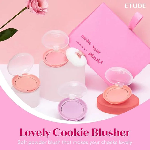 ETUDE Lovely Cookie Blusher #BE101 Ginger Honey Cookie 4g | Glowing & Natural Powder Blush with Long-Lasting Sebum Control...