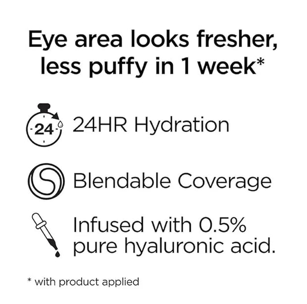 L'Oreal Paris True Match Eye Cream in a Concealer, 0.5% hyaluronic acid, Fair C1-2, 0.4 fl. oz. - Product Image