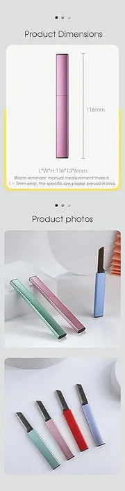 Exfoliating Eyebrow Razor Dermaplaning Tool Eyebrow Trimmer with 4 Replacement Blades, Facial Razors for Women Aluminum Al...