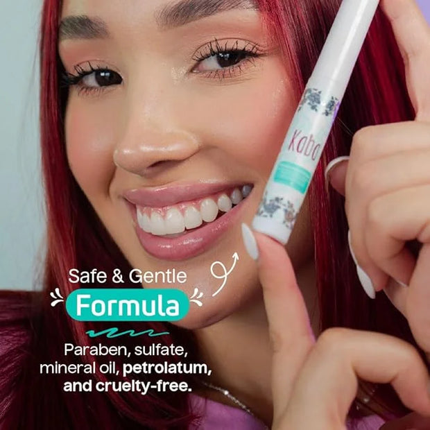 Kaba Eyelash Growth Serum for Longer, Thicker & Stronger Eyelashes with Essential Oils. Dermatologist Tested. Includes Mak...