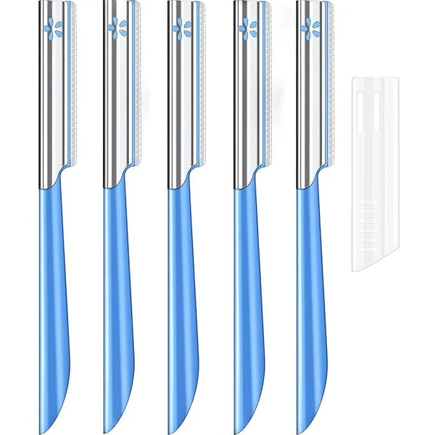 Women Facial Razor for Hair Removal - Dermaplaning Tool Peach Fuzz Trimmer, Fine Hair Remover Eyebrow Razors and Dermaplan...