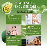Nourishing Avocado Eye Patches 2-Pack 120 PCS, Collagen Eye Mask for Anti-oxidation and Hydration, Under Eye Patches Suita...