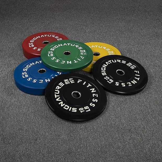 Signature Fitness 2" Olympic Bumper Plate Weight Plates 25LB Single, - Product Image
