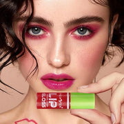 6 Pcs Colorful Fat Lip Oil Hydrating Lip Gloss Set with Long-lasting and Moisturizing Glass Water Lip Stain for Lip Care a...