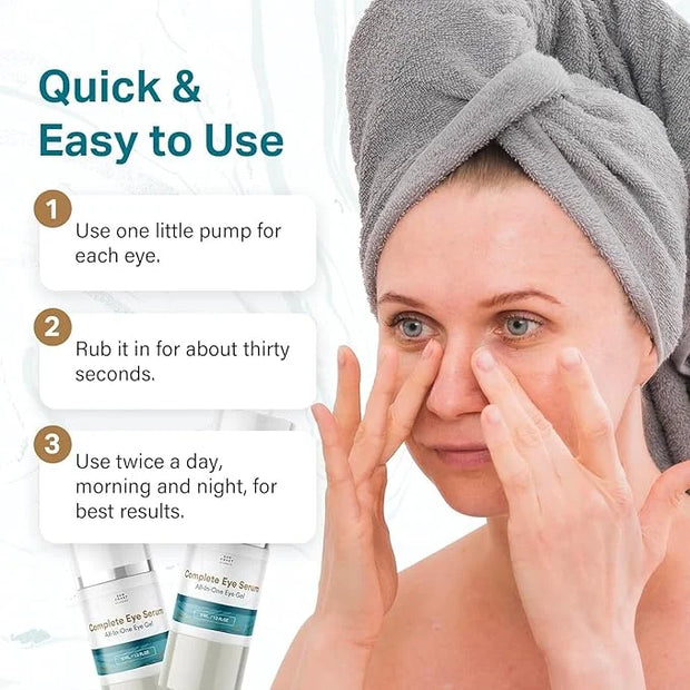 Sun Coast Sciences - Complete Eye Serum by Dr. Mark Rosenberg for Wrinkle Reduction, Dark Spot Fading, and Under-Eye Bags ...