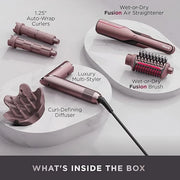 Shark FlexFusion Hair Straightener & Powerful Hair Dryer with Diffuser, Fusion Hair Brush, Ceramic Air Styler with Auto-Wr...