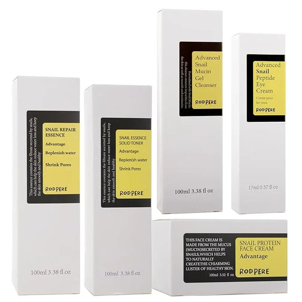 Snail Mucin Skin Care Routine Set For Women, 5 PCS Advanced Snail Mucin Facial Kit For Girls, Skin Care Gift Set With Face...