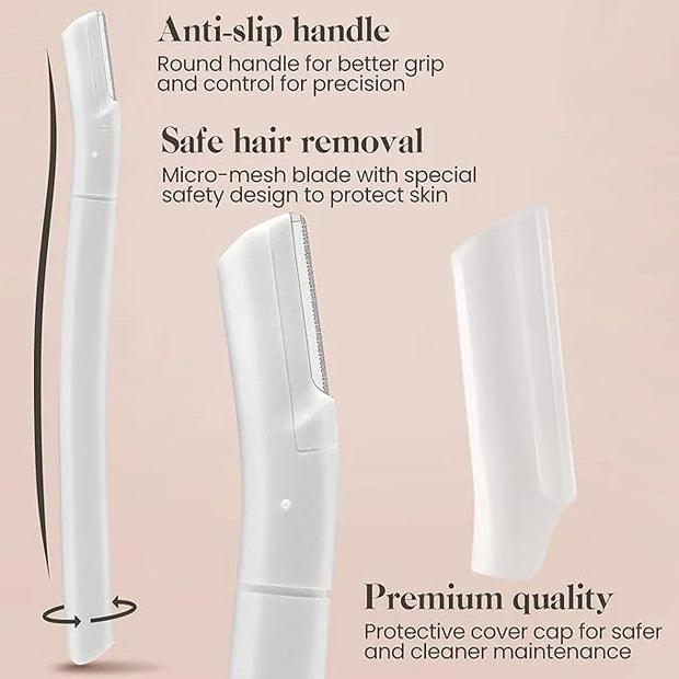 Eyebrow Razor, Dermaplane Face Razors for Women Facial Hair, Eyebrow Shaver(8 Count), Peach Fuzz Removal, Dermaplaner to E...