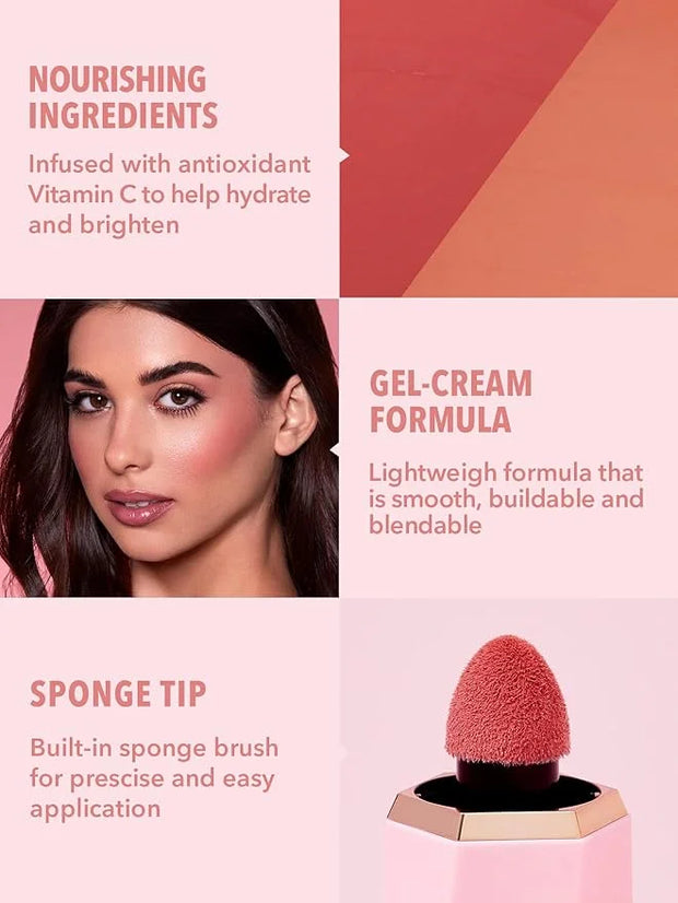 SHEGLAM Color Bloom Liquid Blush Makeup for Cheeks Matte Finish - Rose Ritual - Product Image