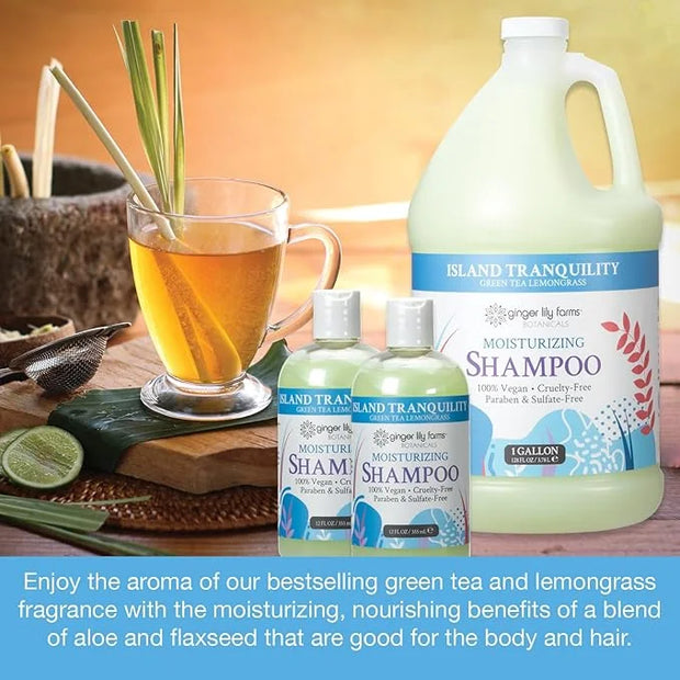 Ginger Lily Farms Botanicals Hospitality Kit, Island Tranquility, 9-Pc Set Includes Shampoo, Conditioner & Body Wash, 100%...