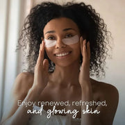 Hyaluronic & Collagen Under Eye Patches - Reduces Puffiness, Eye Bags & Wrinkles, Ultra Hydrating - Dermatologist Tested K...
