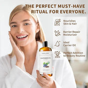 Organic Grapeseed Oil 16Oz: 100% Pure&Natural ColdPressed Carrier Oil USDA Certified Grape Seed Extract HexaneFree Unscent...