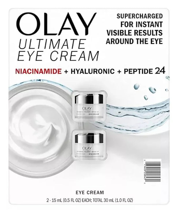 Olay Ultimate Niacinamide + Hyaluronic + Peptide Eye Cream (0.5 fl. oz., 2 pk.) - Product Image