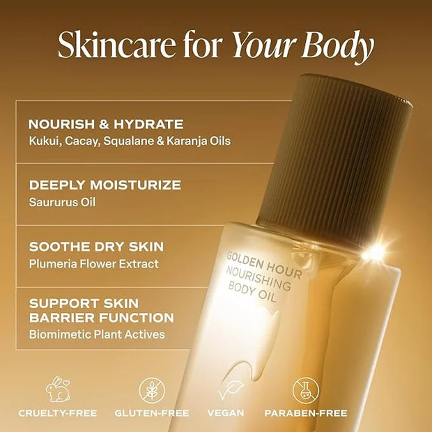 Saltair Body Oil. Luxurious Golden Hour After Shower and Bath Oil Moisturizer for Women and Men. Botanical, Non-Greasy, an...