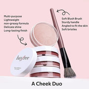 Multi Cream Blush & Blush Brush Set, Korean Makeup Blush for Cheeks, Multi-Use Face Balm, Lightweight & Hydrating, Blendab...
