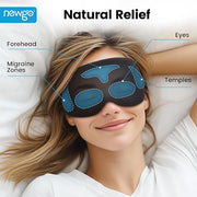 NEWGO Cooling Gel Eye Mask 3D Soft Cold Eye Mask, Eye Ice Pack with Zero Eye Pressure Hot Cold Therapy Blackout Sleep Mask...