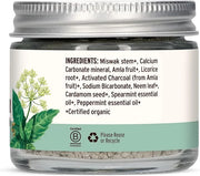 Banyan Botanicals Mint Cardamom Tooth Powder – Ayurvedic Fluoride-Free Toothpaste Alternative with Miswak & Activated Char...