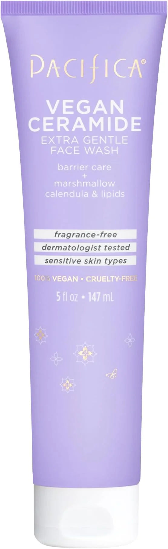Pacifica Beauty, Vegan Ceramide Face Wash + Face Lotion Set, Cleanser, Moisturizer, Sensitive Skin, Dermatologist + Allerg...