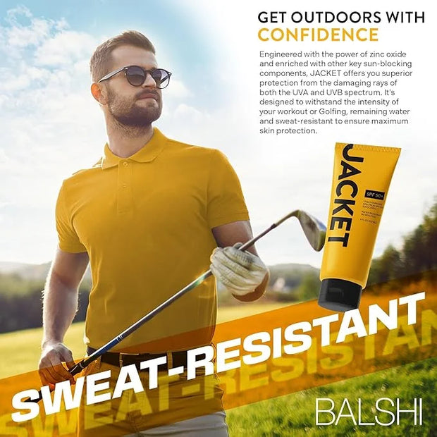 Sport Sunscreen SPF 50+, Water Resistant, Oil Free, Anti-Aging Cream, Vitamin and Antioxidant Enriched, Age Spot Remover, ...