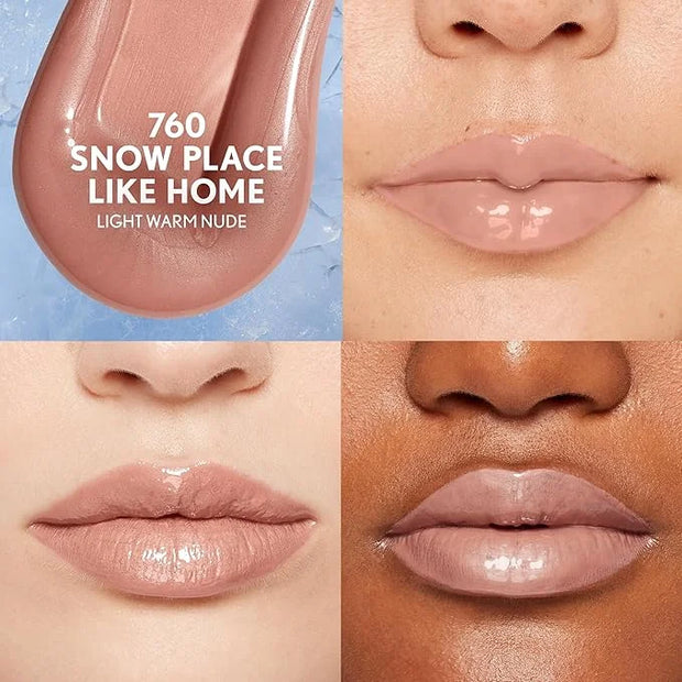 Covergirl Clean Fresh Yummy Plumper Lip Gloss, 760 Snow Place Like Home, Shiny, Vegan Formula, Easy to Apply, Minty Flavor...
