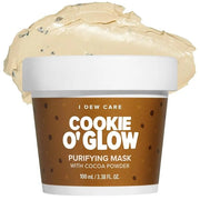 I DEW CARE Wash Off Face Mask - Cookie O' Glow | Hydrating and Purifying for Dry Skin with Cocoa Seed Butter, Korean Facia...