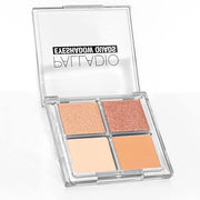 Palladio Eyeshadow Quads, Velvety Pigmented Blendable Matte, Metallic & Shimmer Finishes, Creamy Formula, Four Way Quad Ey...