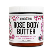 Rose Body Butter for Dry Skin with Whipped Shea Butter and Pure Essential Oil | Ultra Hydrating Rose Lotion for Women | Al...