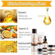 Vitamin C Skin Care Sets & Kits, Skincare Gift Set for Teenage Girls, Women Beauty Gift Sets Skin Care Kit with Cleanser,T...