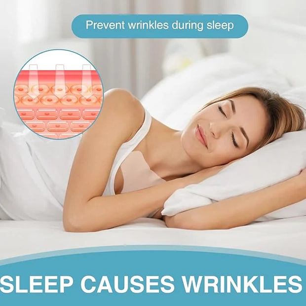 4 Pcs Chest Silicone Anti Wrinkle Pads Reusable,Anti-Wrinkle Patches for Side Sleeping - Product Image