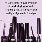 e.l.f. H2O Proof Inkwell Eyeliner Pen, High-pigment, Waterproof Liquid Eyeliner, Delivers A Matte Finish, Vegan & Cruelty-...
