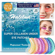 Miniling 28 Pairs Eye Masks, Reduce Wrinkles Under Eye Patches for Puffy Eyes, Dark Circles, Eye Bags, Natural Collagen Ey...