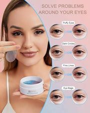 Under Eye Patches for Puffy Eyes and Dark Circles Hydrating Eye Mask with Collagen Eye Gel Pads Reduce Wrinkles Skin Treat...