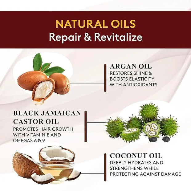 Okay Black Jamaican Castor Oil Shampoo - Natural, Moisturizing Jamaican Castor Shampoo, Strengthen & Restore Damaged Hair ...