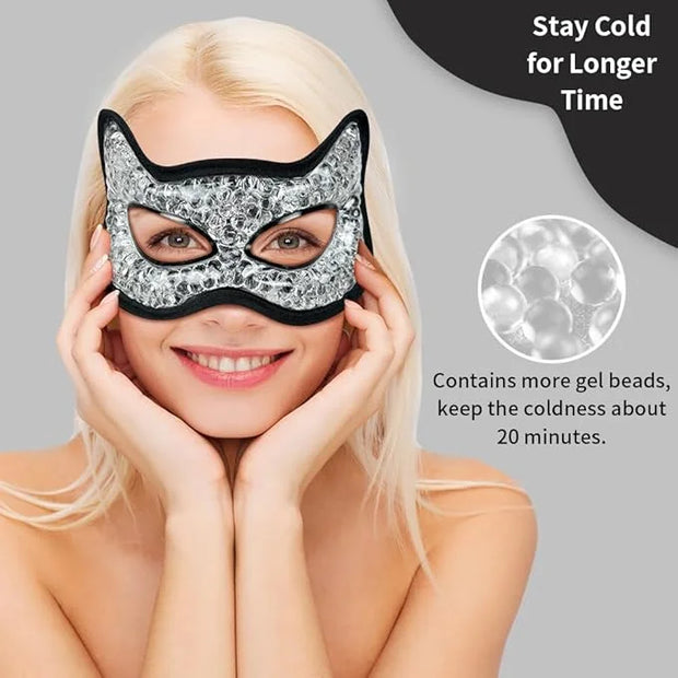Cooling Eye Mask, Gel Eye Mask Hot Cold Use, Cold Eye Mask for Puffy Eyes, Dry Eyes, Headaches, Migraines, Sinus, Dark Cir...