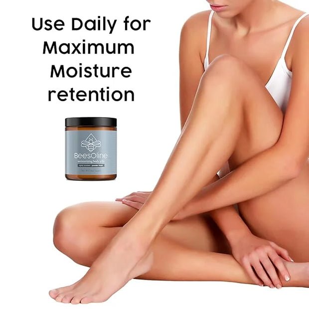BeesOline Multi-Purpose Organic Moisturizer Powder Fresh Scent-PETROLEUM FREE, Soothes dry cracked itchy skin, protectant ...