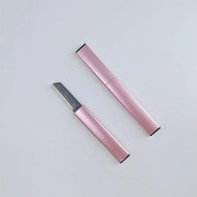 Exfoliating Eyebrow Razor Dermaplaning Tool Eyebrow Trimmer with 4 Replacement Blades, Facial Razors for Women Aluminum Al...