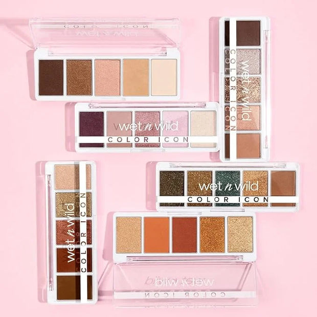 wet n wild Color Icon Eyeshadow Makeup 5 Pan Palette, Matte, Shimmer, Metallic, Long Wearing, Rich Buttery Pigment, Cruelt...