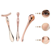 BetterJonny 3Pcs Metal Eye Cream Applicator Roller Wand Stick, Cosmetics Spoon Eye Cream Massager Wand Girls Women Facial ...