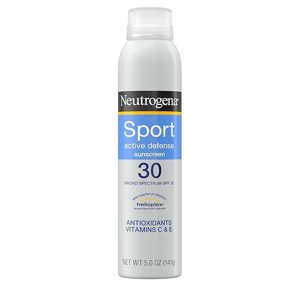 Neutrogena Sport Active Defense SPF 30 Sunscreen Spray, Sweat & Water Resistant Spray Sunscreen with Broad Spectrum UVA/UV...